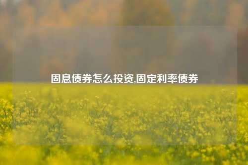 固息债券怎么投资,固定利率债券