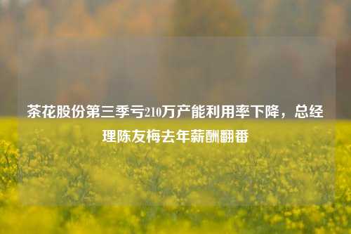 茶花股份第三季亏210万产能利用率下降，总经理陈友梅去年薪酬翻番