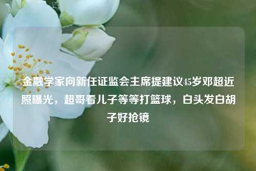 金融学家向新任证监会主席提建议45岁邓超近照曝光，超哥看儿子等等打篮球，白头发白胡子好抢镜