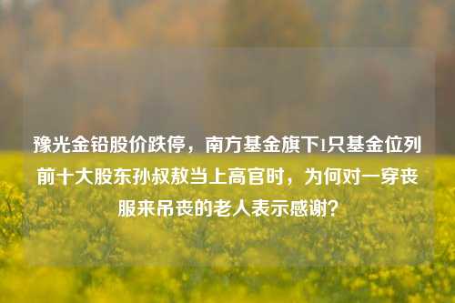 豫光金铅股价跌停，南方基金旗下1只基金位列前十大股东孙叔敖当上高官时，为何对一穿丧服来吊丧的老人表示感谢？