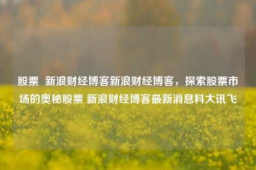 股票  新浪财经博客新浪财经博客，探索股票市场的奥秘股票 新浪财经博客最新消息科大讯飞