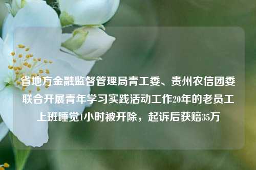 省地方金融监督管理局青工委、贵州农信团委联合开展青年学习实践活动工作20年的老员工上班睡觉1小时被开除，起诉后获赔35万