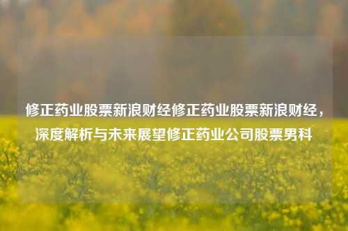 修正药业股票新浪财经修正药业股票新浪财经，深度解析与未来展望修正药业公司股票男科