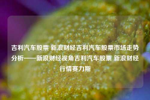 吉利汽车股票 新浪财经吉利汽车股票市场走势分析——新浪财经视角吉利汽车股票 新浪财经行情赛力斯