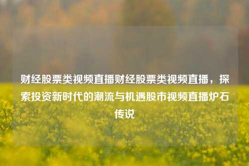 财经股票类视频直播财经股票类视频直播，探索投资新时代的潮流与机遇股市视频直播炉石传说