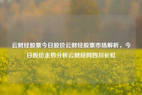 云财经股票今日股价云财经股票市场解析，今日股价走势分析云财经网四川长虹