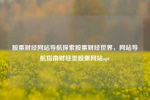 股票财经网站导航探索股票财经世界，网站导航指南财经类股票网站apt