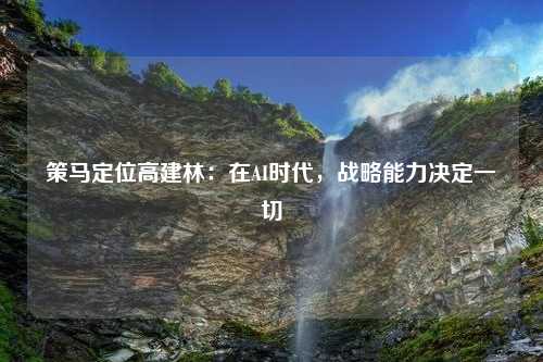 策马定位高建林：在AI时代，战略能力决定一切