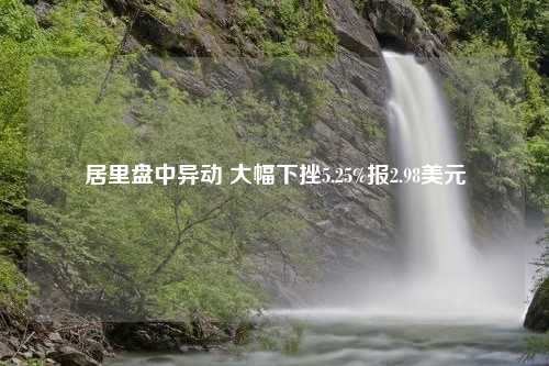 居里盘中异动 大幅下挫5.25%报2.98美元