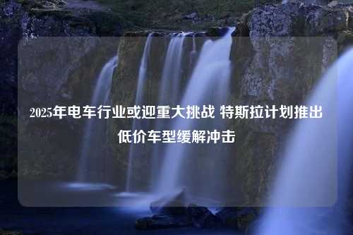 2025年电车行业或迎重大挑战 特斯拉计划推出低价车型缓解冲击